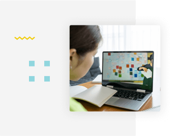 Student in virtual class